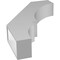Ekena Millwork 5 1/2-in. W x 24-in. D x 36-in. H Balboa Architectural Grade PVC Knee Brace BRCP055X24X36BOA - alternate 3